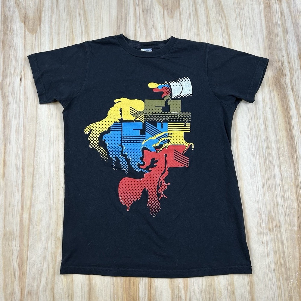 Relient K Paint Cans RARE Vintage Y2K‎ Black Men's T-Shirt Size Small
